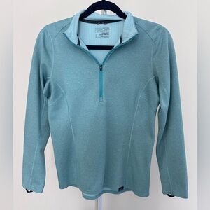 Patagonia Women's Capilene Midweight Zip-Neck Pullover in Mogul Blue